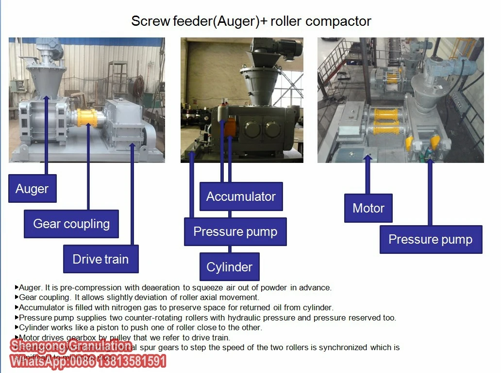 Китай, Грануляция Changzhou Shengong для неорганических химических минералов, микронитриентные удобрения NPK, гранулятор с двойным роликом
