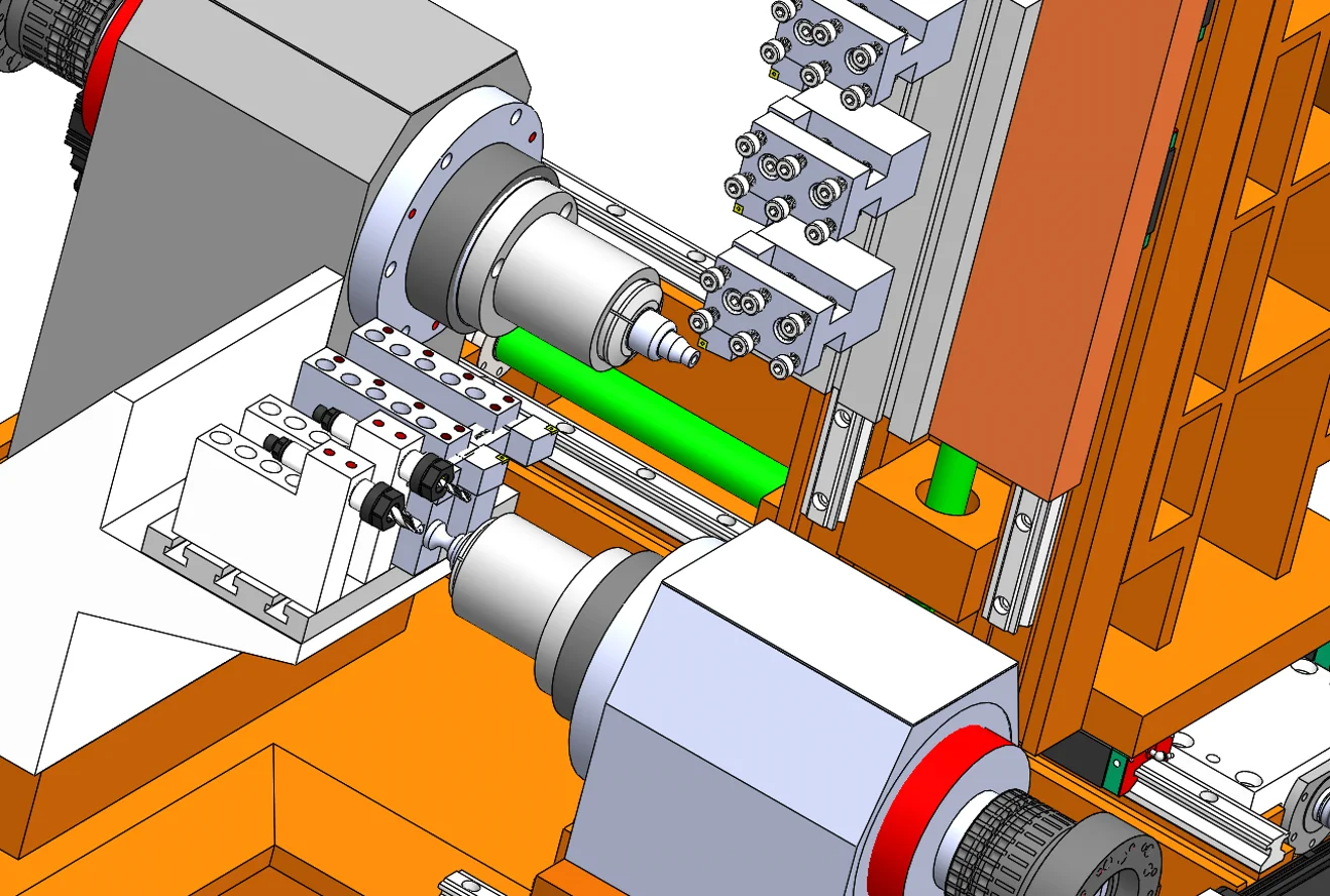 CK42S2 CNC Lathe Turning Center with Double Spindle Spacing| Alibaba.com