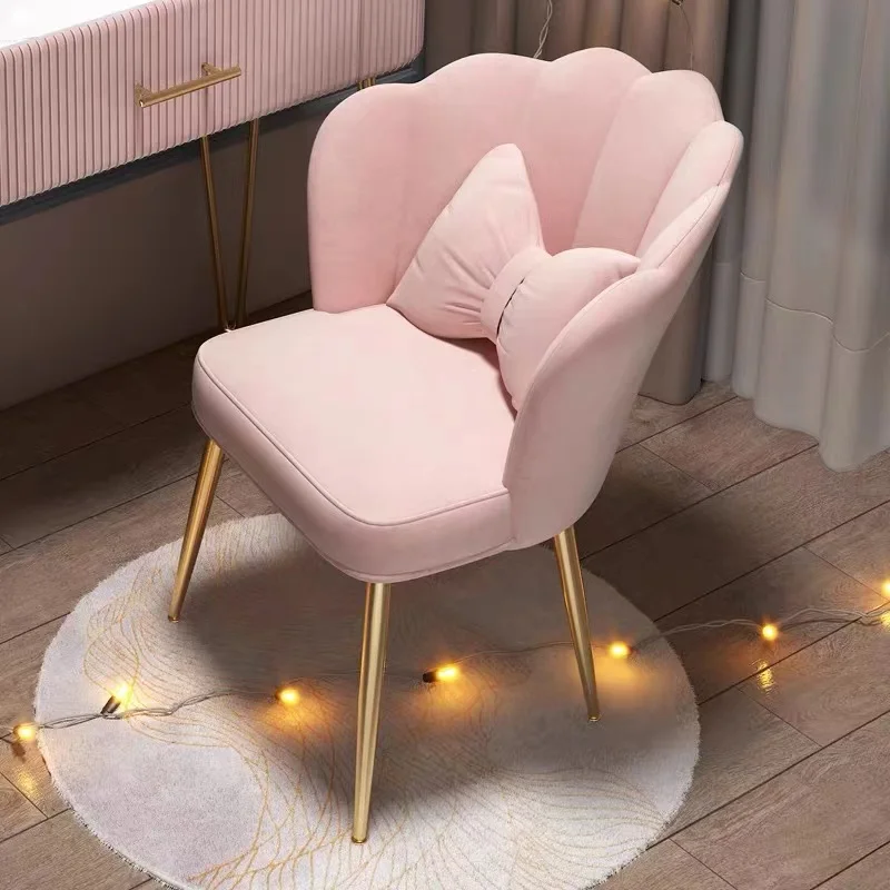 Bedroom Chair Blush Pink Makeup Chair Vanity Chair With Back