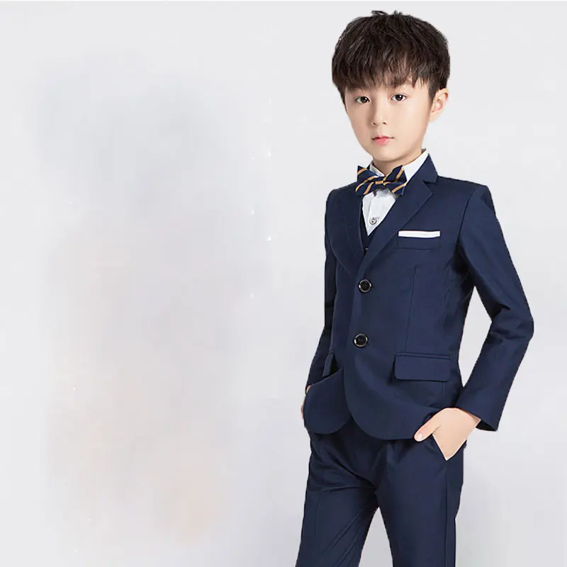 Комплект формальной свадебной одежды из 5 предметов, костюм для маленьких мальчиков для детей