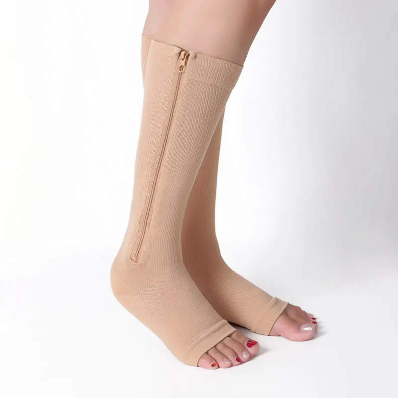 Calza compressiva gambaletto corto a punta chiusa CL.1