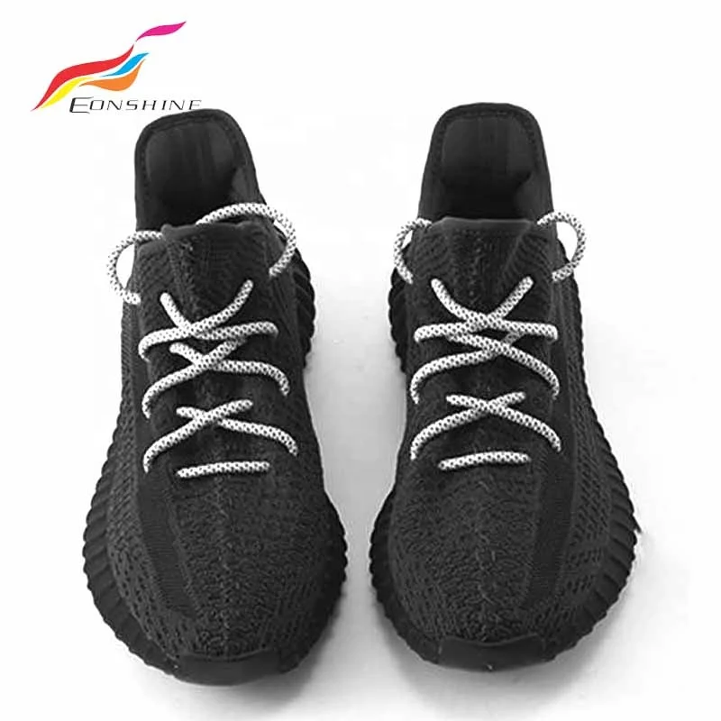 Wholesale Custom Polyester High Reflective Runner Round Rope Shoe Laces Safety