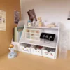 Double-layer lace shelf, medium-sized white drawer box *3