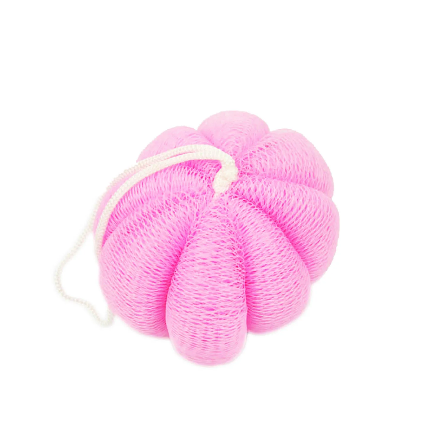 Cheap Factory Price Mesh Sponge Bath Ball Flower Shower Pouf Customized Exfoliating Loofa Sponge Bath with Round-Shape Foam