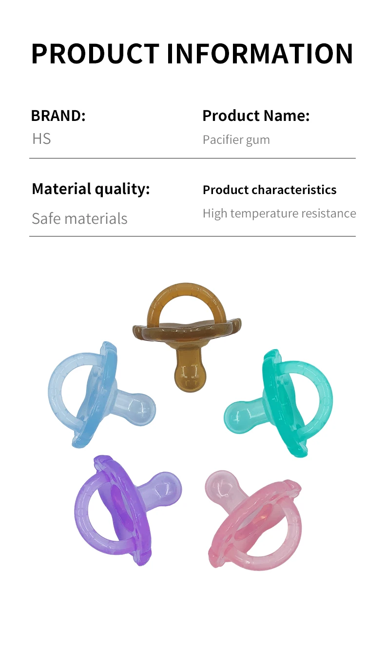 Wholesale Custom Factory Direct Food Grade Silicone Teething Pacifier