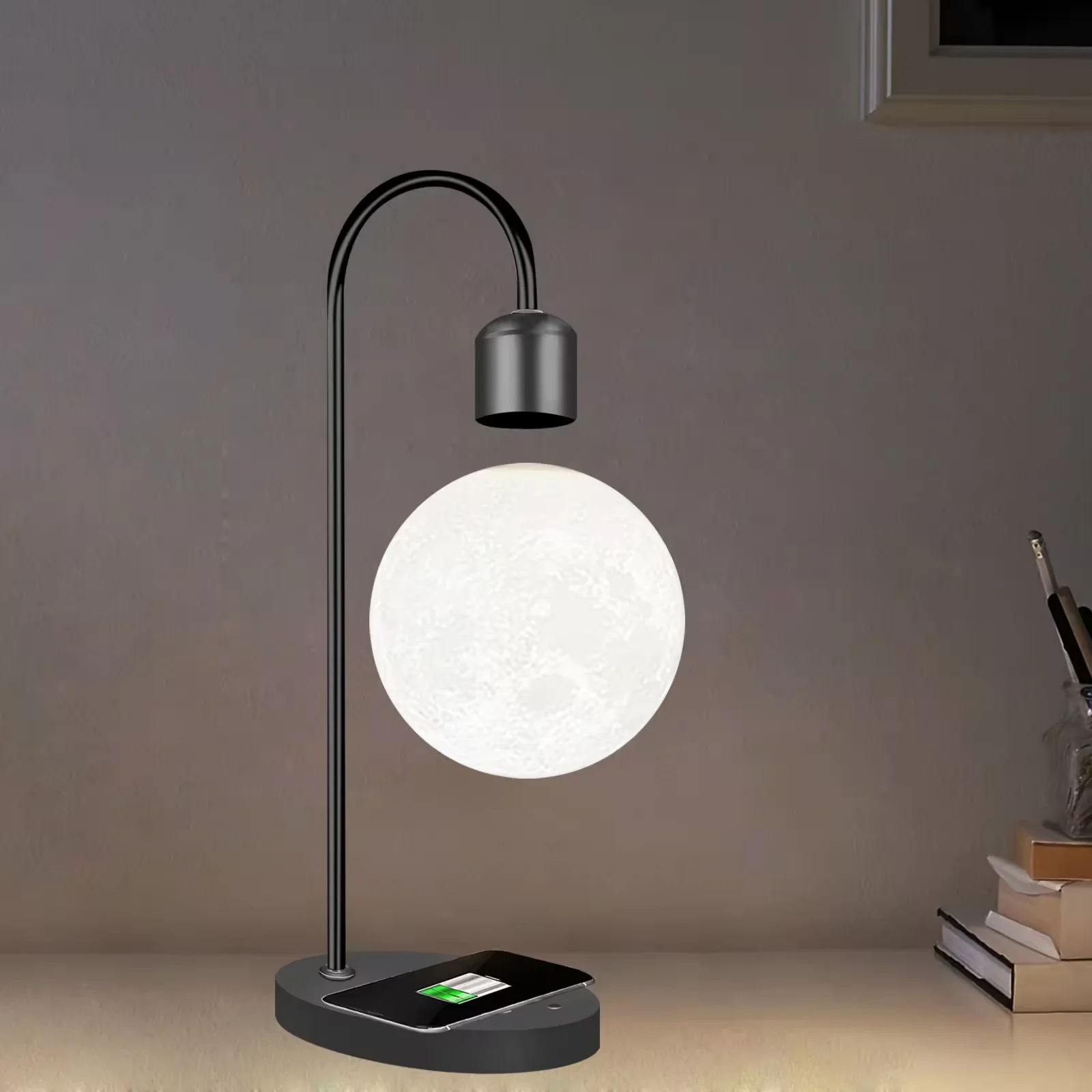 Moon Desk Alibaba.com: Magnetic Suspended Moon Desk Lamp 3D Ball Printing ...