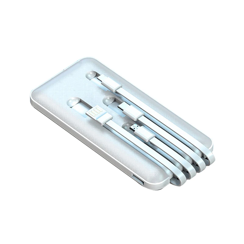 Consumer Electronics Small Slim 3 in 1 Portable Charger Mini Powerbank 10000 Mah