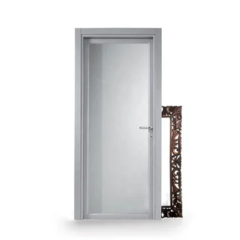 Modern Design Aluminum Bathroom Glass Door Frosted Glass Toilet Door