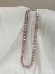 YOB Fashionable Natural Pearl Pendant Necklace, Pearl Simple Bead Necklace for Women