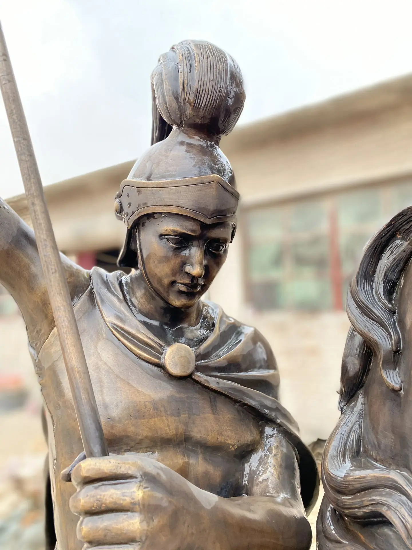 Custom Famous Life Size Bronze Statues St And The Dragon Statues