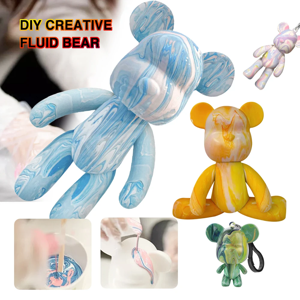 Hot Selling Fluid Bear White Cute Fluid Bear Diy Fluid Bear For Kids