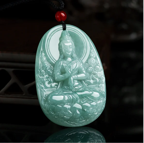 Myanmar Natural Jade Thousand Hand Guanyin Buddha Pendant Ice Pendant ...