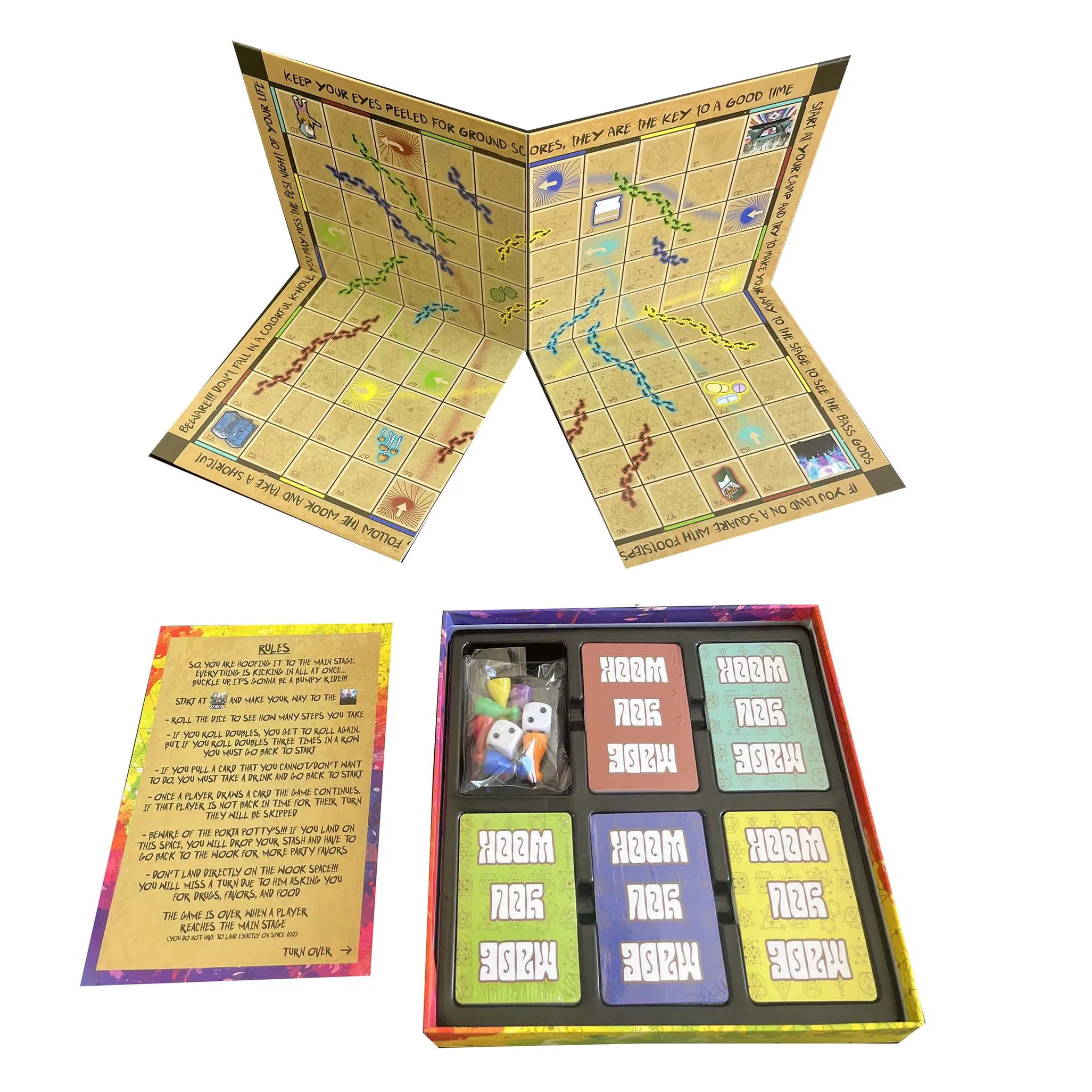 Board Game Manufacturing Board Custom Gambling Kids Children Family Board Game for Adults