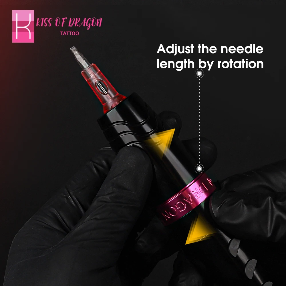 KISS of DRAGON Tattoo Machine - Powerful, Wireless, and