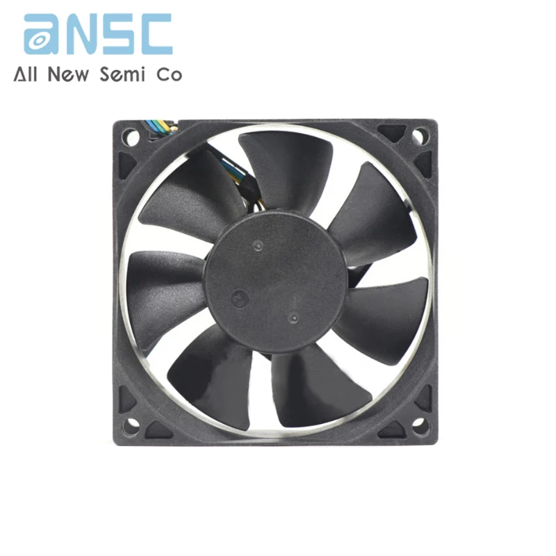 Original Axial flow fan AD0812UX-A7BGL 12V 0.33A 80*80*25mm 3.96W 3300rpm PWM speed regulating fan