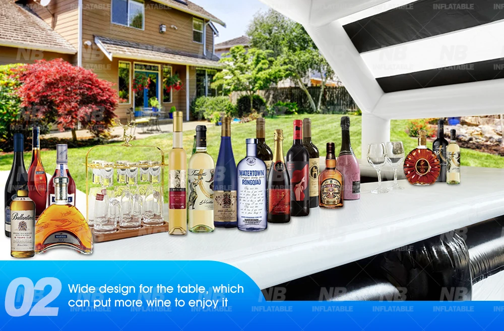 Outdoor Backyard PVC Pool Bar - Inflatable Bar Customized