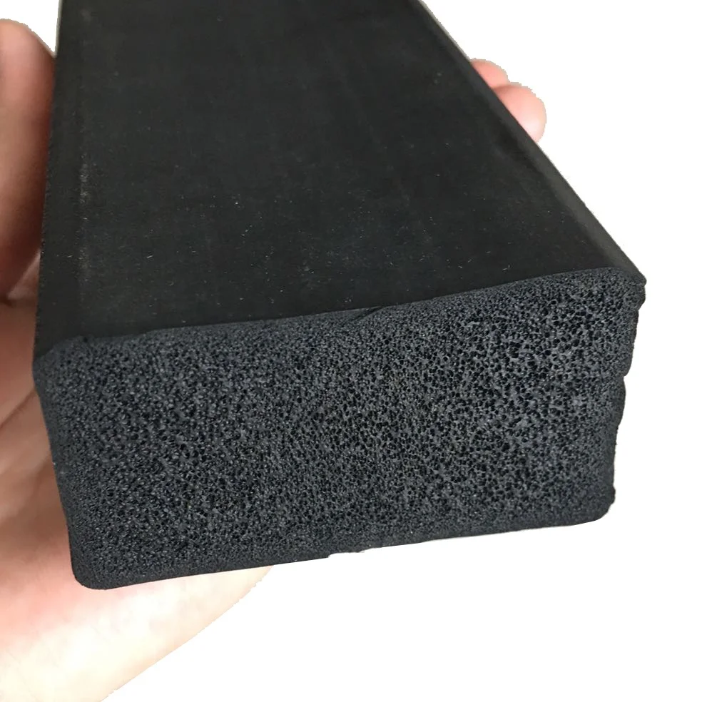 China Customized square Sponge Foam Rubber Gap Filling Seal Strip Shape Rectangle Type Soft Foam EPDM Rubber Profile Seal Strip