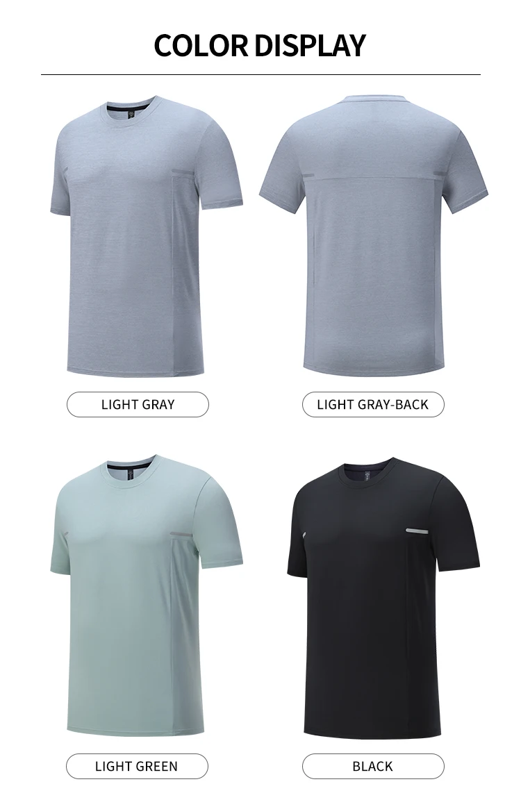 Reflective Design 2023 New Arrival Mens Gym Wear Muscle Fit Casual T