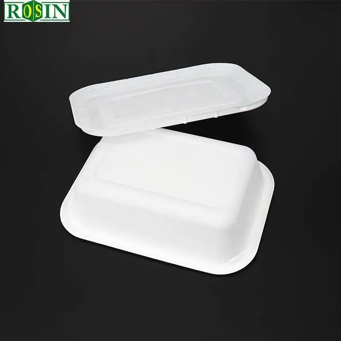 Customized Black White Disposable Plastic Cpet Food Containers One Compartment Disposable Food Container Blister Accept
