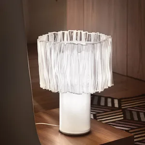 Modern Simple LED Desk Lamp with Iron Body New Design AC Powered Table Light for Home Hotel Villa Bedroom and Living Room