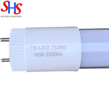 Factory 18W 2200lm 1200mm  4ft T8 Glass Led Tube Light 123lm/w T8 Glass Led Tube