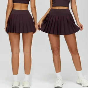 Roregal High Quality Sportswear Breathable High Waist Tennis Skirt With Pockets for Women Tennis Wear