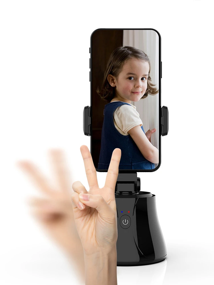 Smart Auto 360 Rotating Face Tracking Mobile Phone Holder Tripod Black 360 Degree Soporte De Video Para Telefonos Inteligentes