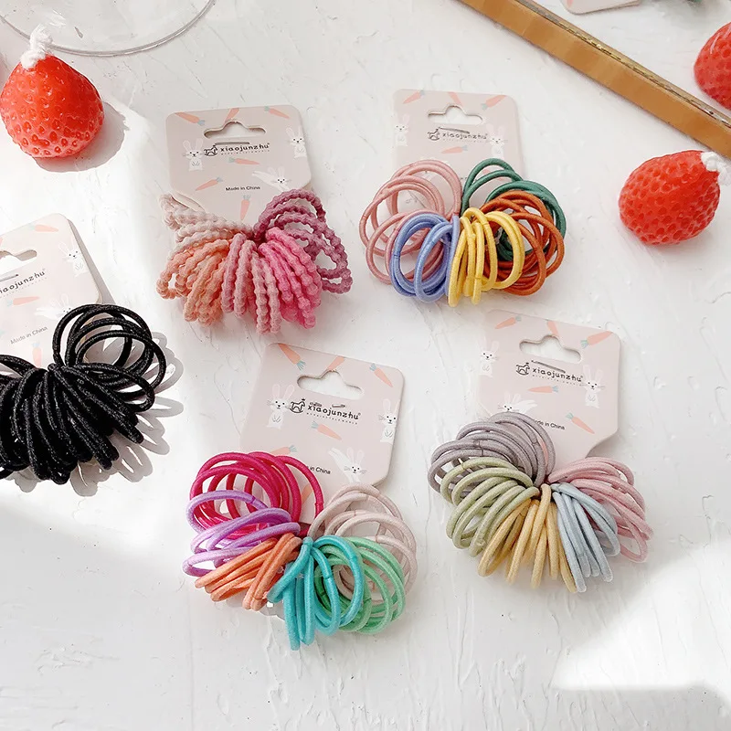 Cute Baby Rubber Bands Simple Hair Rope Sets for Girls