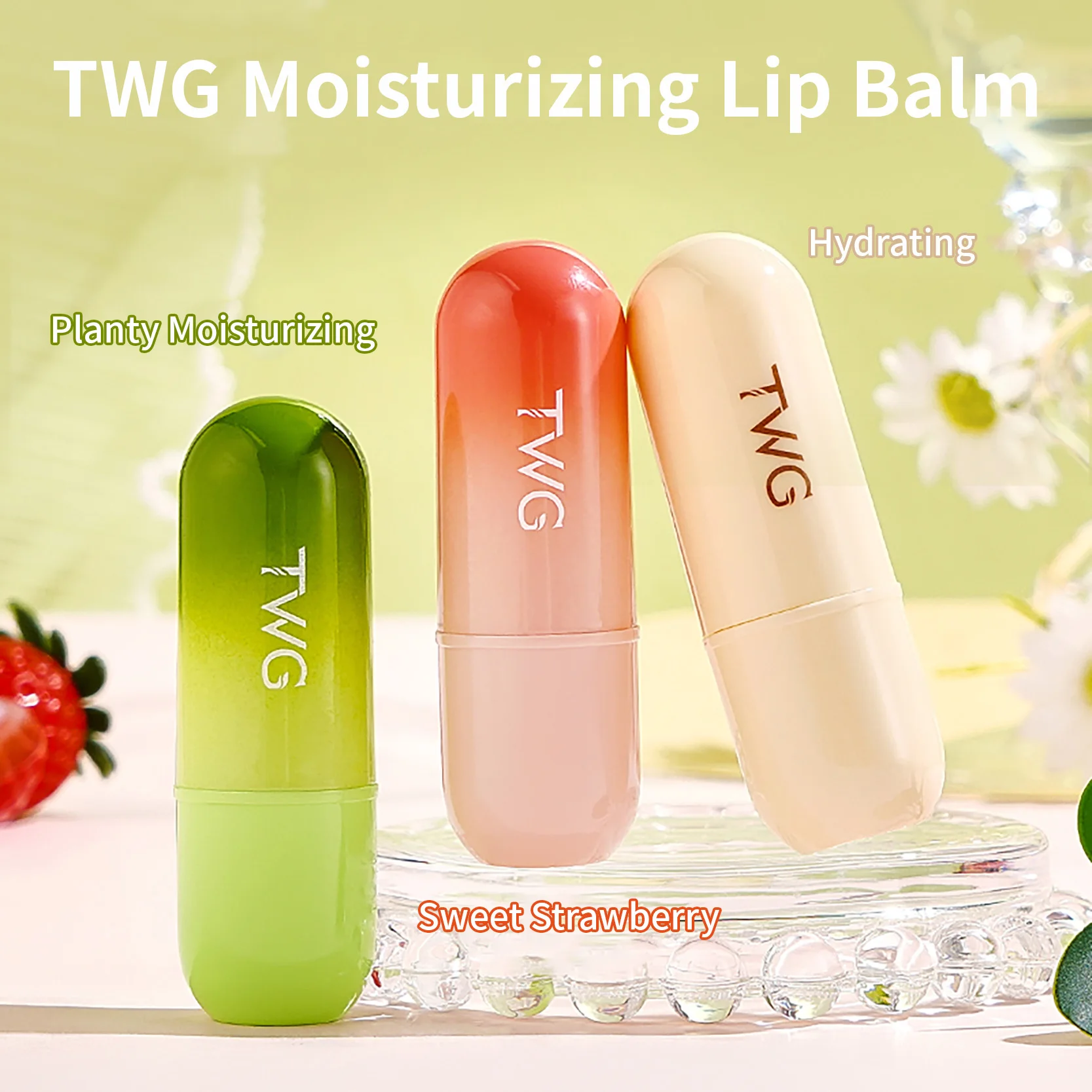 Twg Wholesale Lip Balm Nourishing Chapstick Two Fragrance Lip Stick