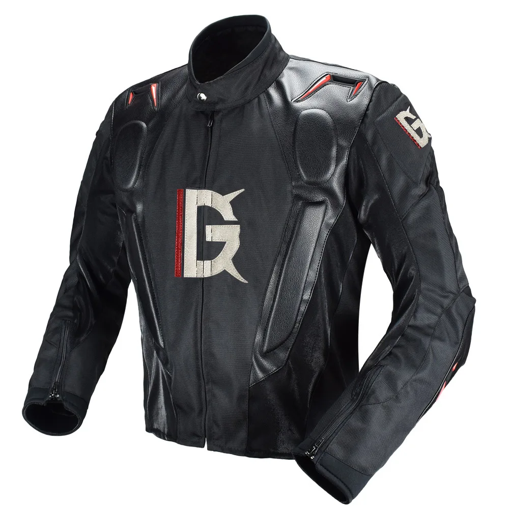 GR Herren PU Leder Motorrad Reit jacke Winter Warm halten Motorrad