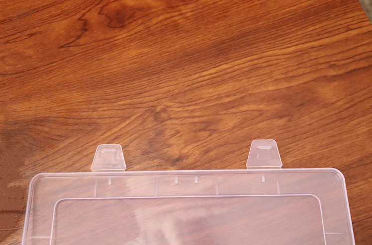 15 Сетка Коробка Для Хранения Прозрачный отделения съемные перегородки органайзер хранилище сумочка пластиковая коробка ювелирных изделий серьги держатель Органайзер