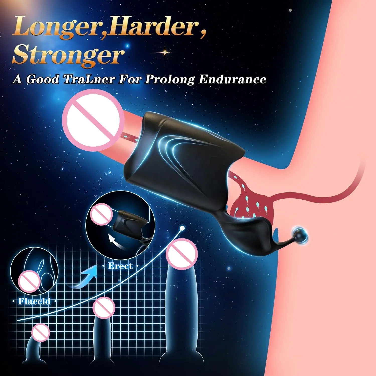 Automatic Double Action Male Masturbator 10-Mode Vibrating TPE Stroker Glans Penis Trainer Stimulator Sex Toy