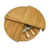 Tabla de quesos triangular pequeña de bambú, 26,6*19*5,5 CM