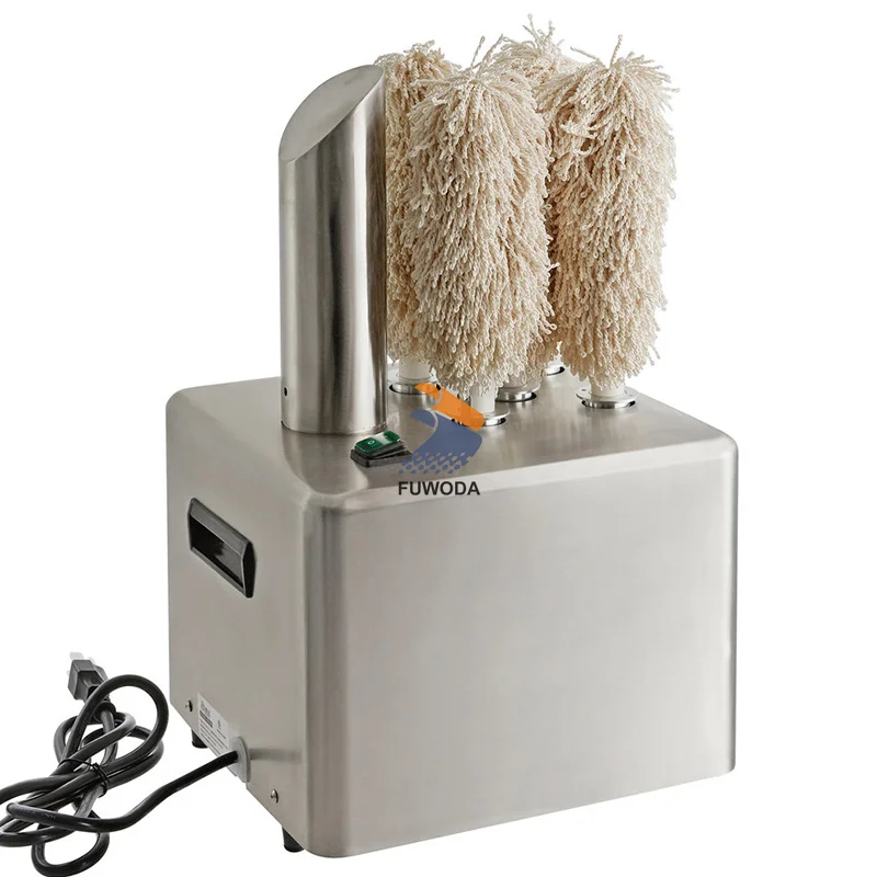 120-240V Glass Dryer and Polisher Machine Restaurant Equipment Electric  Winery Wine Glass Polishing Machine for Kitchen Cleaner