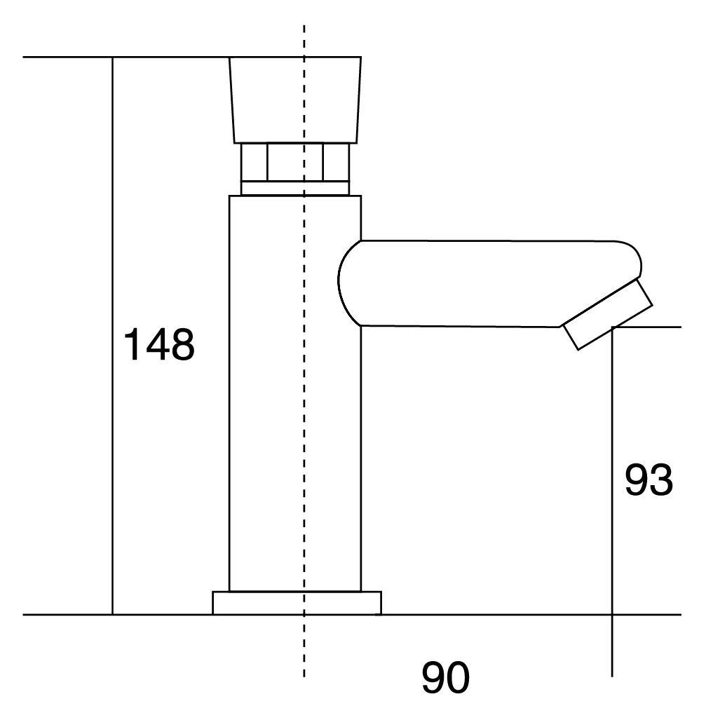 Fine Quality Full Brass Push Button Faucet Time Delay Auto Shut Off
