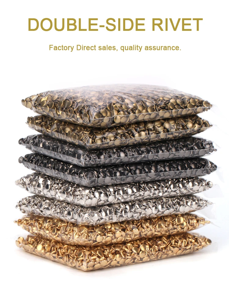 4 мм круглая двухсторонняя крышка заклепки металлические шпильки Одежда обувь и сумки технического обеспечения аксессуары