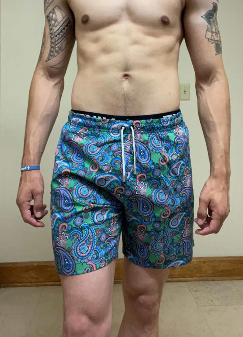 Pantaloncini da spiaggia da nuoto con grafica a sublimazione su tutta la superficie da uomo Pantaloncini da bagno in poliestere 100 Plus Size Pantaloncini personalizzati da uomo612_voghion.com