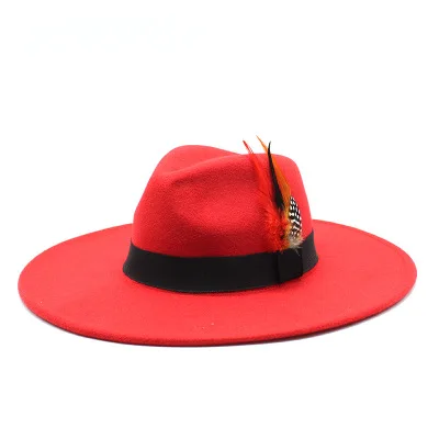 2021new Peach Heart Fedora Hats Women 