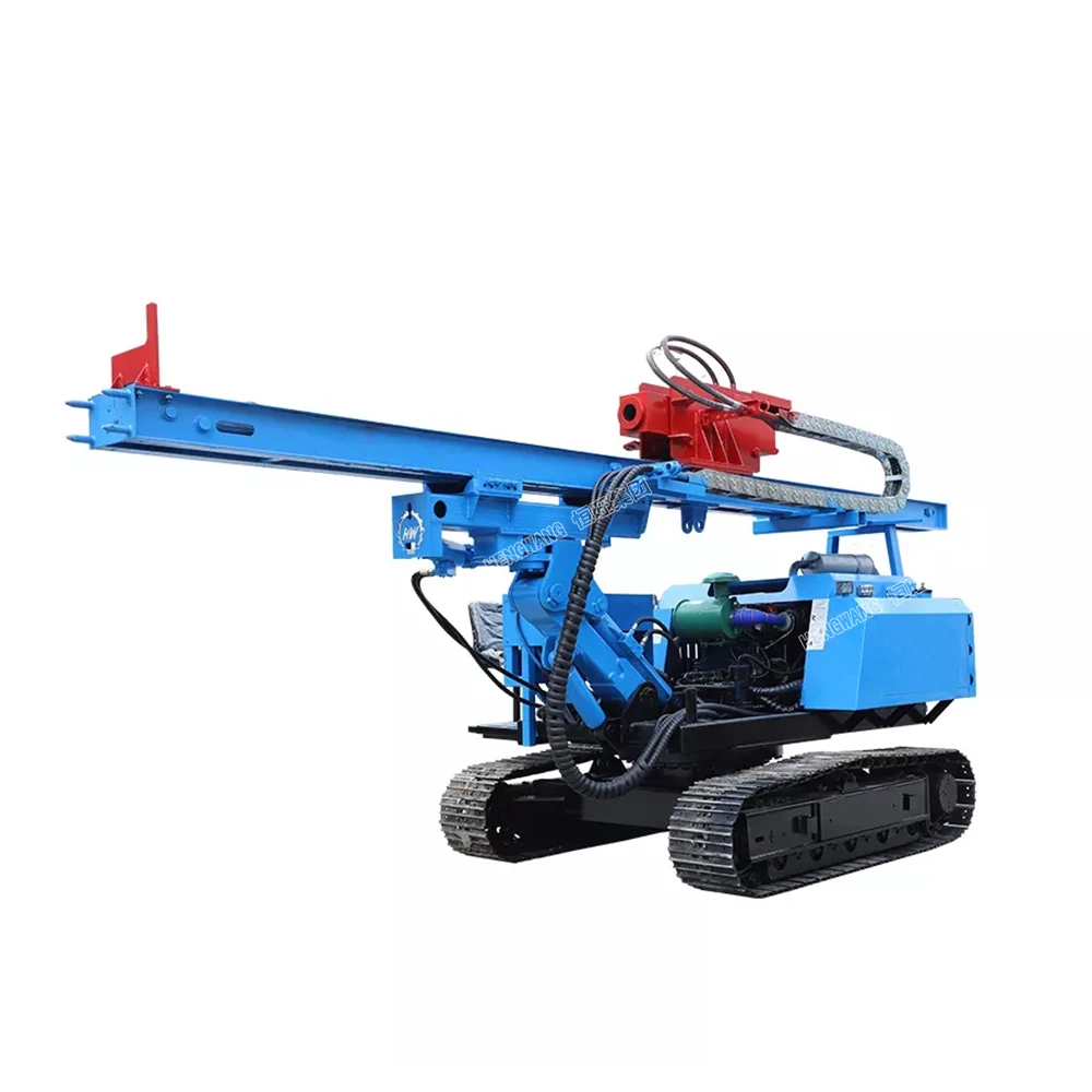 Best Selling 2026 Bore Pile Machine HWL500R Screwing Hengwang Solar Photovoltaic Pile Driver Machine Hammering Drilling Diesel
