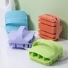 Square hollowed-out bath brush