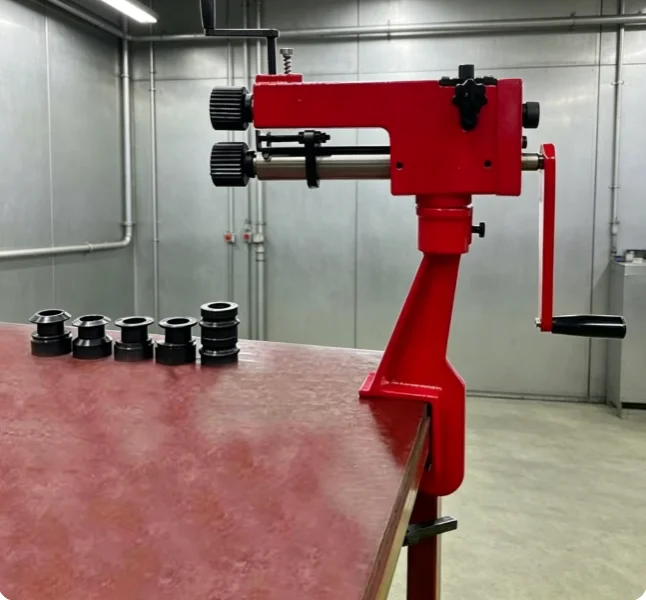 TEBAK High Quality RM08 Manual Bead Rolling Tool Hand Crank Sheet Metal Rotary Former for HVAC Duct Making