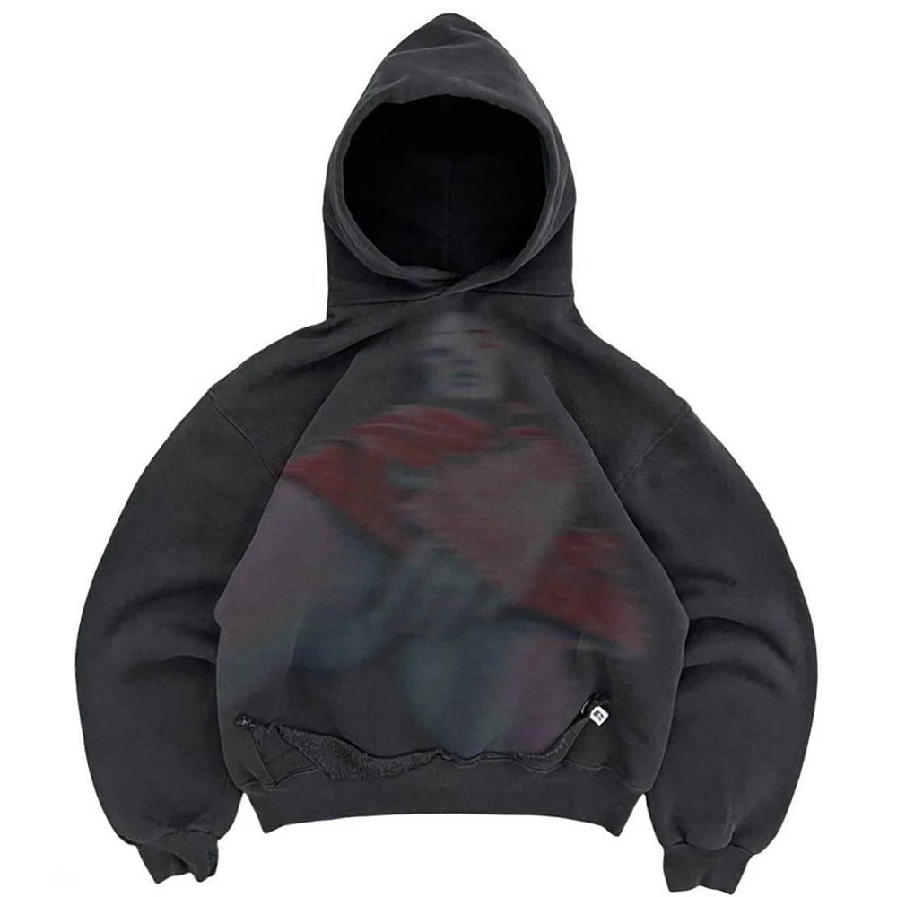 Custom Logo 500gsm Heavyweight Hoodies - Vintage Style