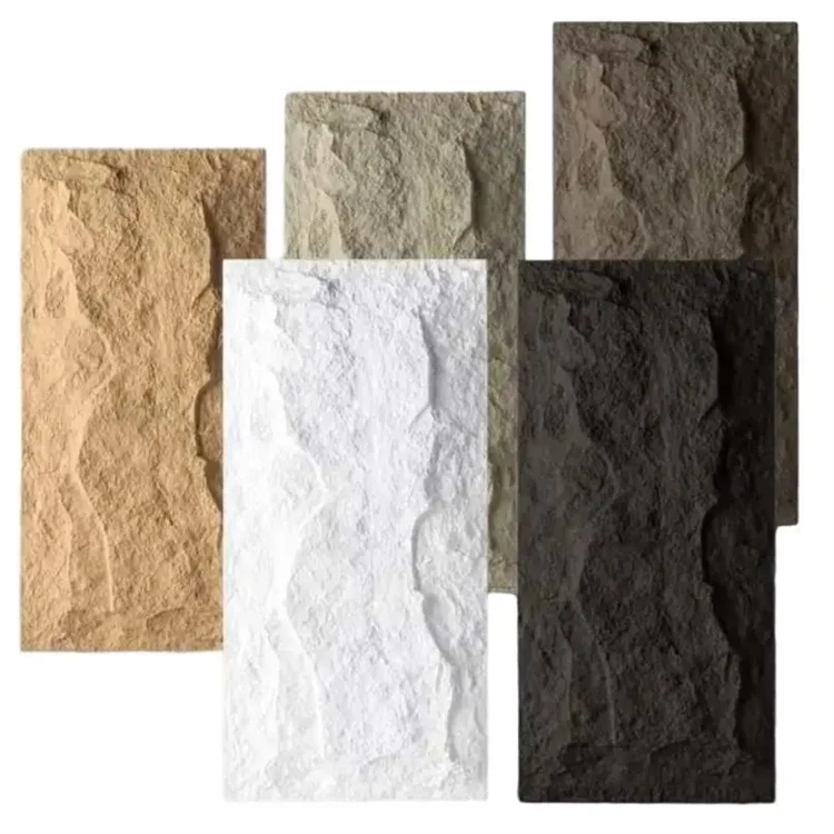 New Light Weight Artificial Stone Pu Foam Stone Cladding Panel for Decorative Design Wall