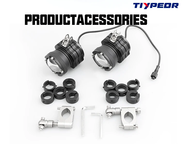TIYPEOR Upgrade Brighter LED Headlight for Motorcycle 72W 6800lm Canbus Front High/Low Beam Auxiliary Fog Light Driving Lamp supplier