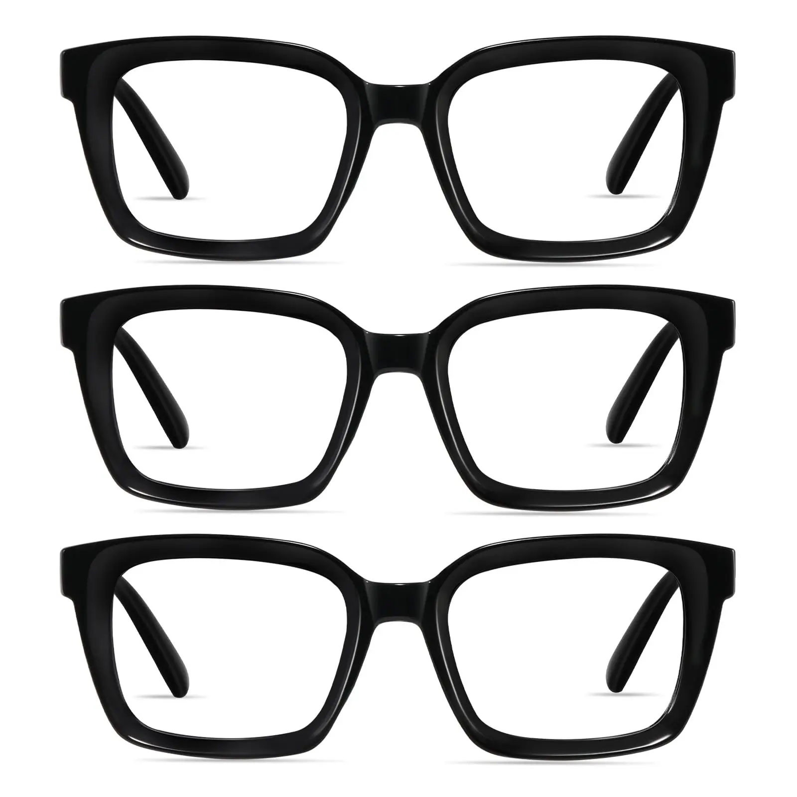 Custom Reading Glasses for Women Men - Blue Light Blocking Readers Oversize Oprah Square aperçu 5