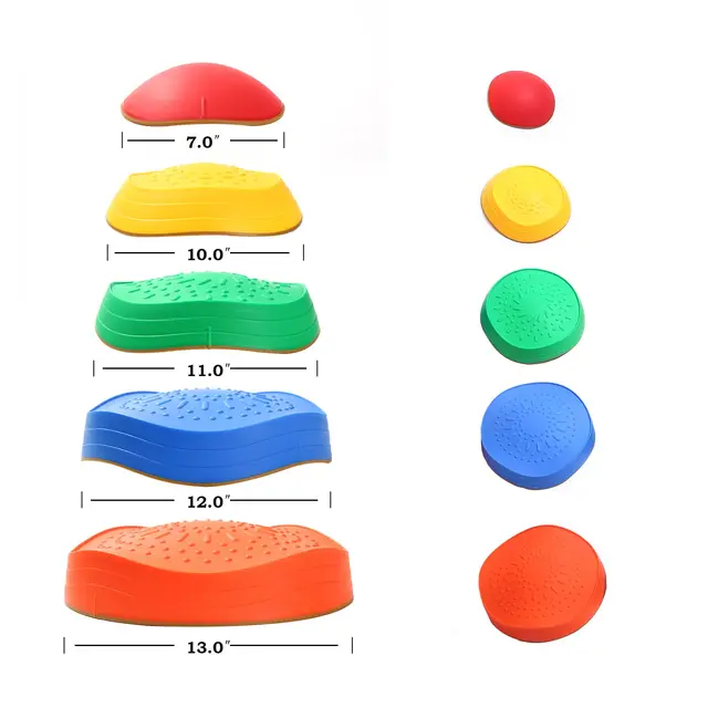 Stepping Stones For Kids Non-slip Plastic Balance River Stones For Kids Promoting Children&Coordination Skill Obstacle Courses