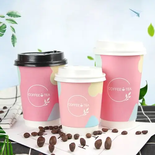 Custom Printed Logo Sizes 8 Oz 12 Oz 16 Oz Coffee Cups