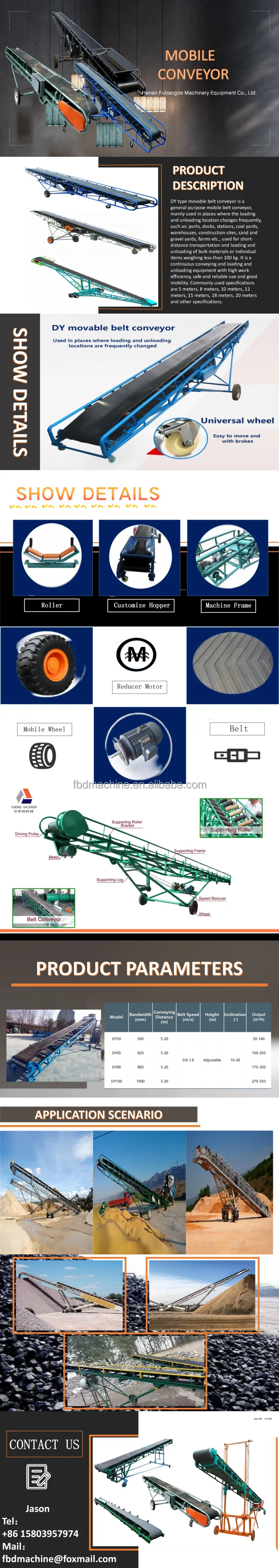 Fbd Transport Belt Conveyors Conveyor System For Warehouse Adjustable ...