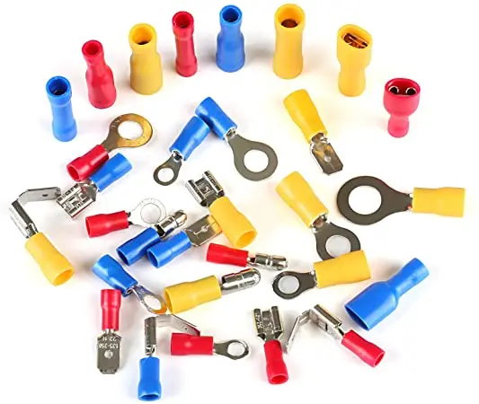 678pcs Insulated Wire Electrical Connectors - Butt,Ring,Spade,Quick ...