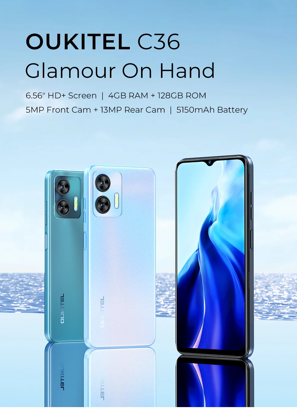 Oukitel C36 4G Smart Phone - 6.56